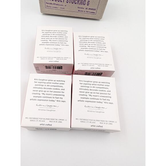 4 Hallmark Keepsake Petite Penguin Christmas Tree Ornament Snuggly Stocking - Picture 6 of 12